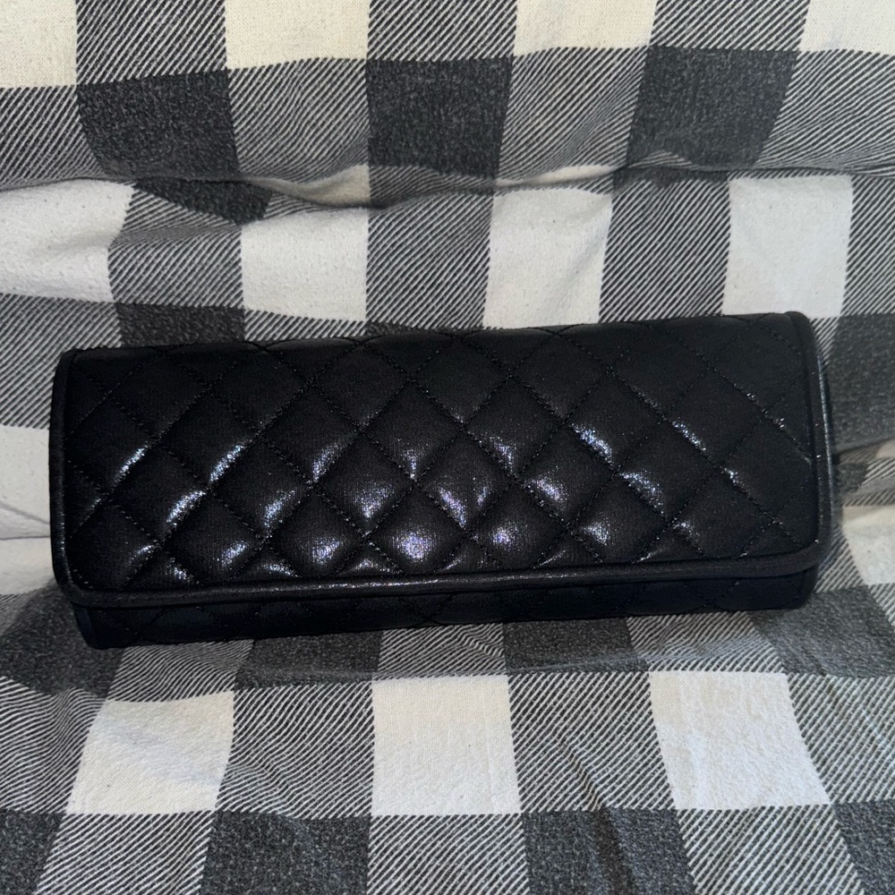 Black Quilted Clutch